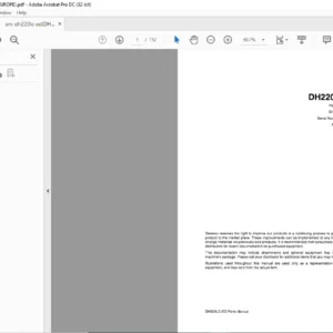 1999 Doosan DH220LC (E.D.) Excavator Parts Manual  - PDF DOWNLOAD
