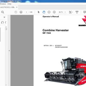 2017 Massey Ferguson MF7344 Combine Harvesters Operator's Manual - PDF DOWNLOAD