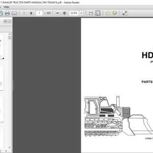 ALLIS CHALMERS HD21P CRAWLER TRACTOR PARTS MANUAL PM 70634416 - PDF DOWNLOAD