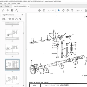 ALLIS CHALMERS MOTOR GRADER MODEL 65B 68C 62S 75A PARTS MANUAL - PDF DOWNLOAD