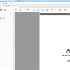 CASE 530CK Forklift Parts Manual - PDF DWNLOAD
