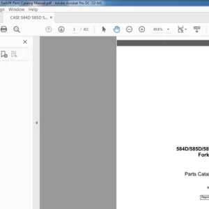 CASE 584D 585D 586D Forklift Parts Catalog Manual - PDF DOWNLOAD