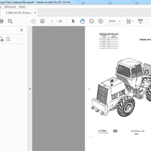 CASE M13K Articulated Truck Parts Catalog Manual - PDF DOWNLOAD
