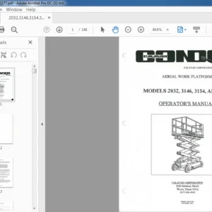 CONDOR Scissor Lift 2032,3146,3154, & 3160 Operator's Manual - PDF DOWNLOAD