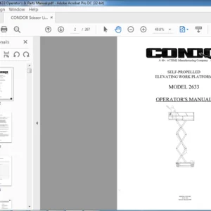 Condor 2532B 2548B Scissor Lift Operation Manual PDF Download