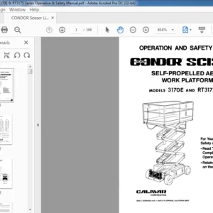 CONDOR Scissor Lift 3170E & RT3175 Series Operation & Safety Manual - PDF DOWNLOAD