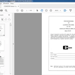 CONDOR Scissor Lift RT3175D Parts Manual - PDF DOWNLOAD