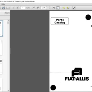 FIAT ALLIS 945 WHEEL LOADER PARTS MANUAL 73064201 - PDF DOWNLOAD