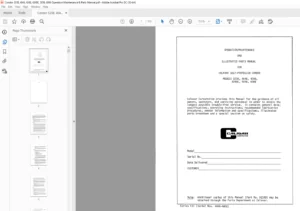 Condor 3238, 4046, 4248, 4248E, 5056, 6066 Operation Maintenance & Parts Manual - PDF DOWNLOAD