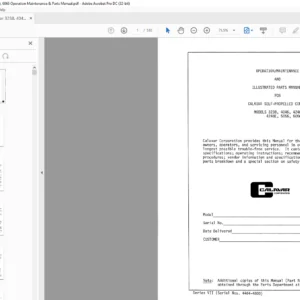 Condor 3238, 4046, 4248, 4248E, 5056, 6066 Operation Maintenance & Parts Manual - PDF DOWNLOAD