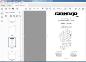 Condor 3238 4248 4248LC 4248T Operation & Maintenance & Parts Manual - PDF DOWNLOAD