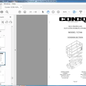 Condor 3238 4248 4248LC 4248T Operation & Maintenance & Parts Manual - PDF DOWNLOAD