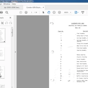 Condor 60N Industrial Self-Propelled Parts Manual - PDF DOWNLOAD