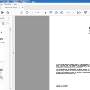 DOOSAN DLO6  EXCAVATOR OPERTION & MAINTENANCE  MANUAL 950106-00283CE  - PDF DOWNLOAD