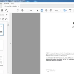 DOOSAN DLO8 EXCAVATOR SHOP MANUAL  - PDF DOWNLOAD