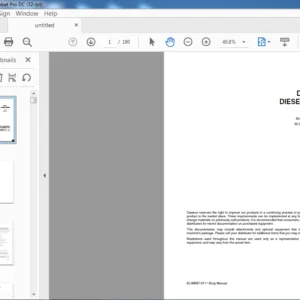 DOOSAN DV11 DIESEL ENGINE EXCAVATOR SHOP MANUAL  - PDF DOWNLOAD