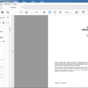 DOOSAN DV11 EXCAVATOR DISEL ENGINE SHOP MANUAL - PDF DOWNLOAD