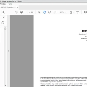 DOOSAN DX300LC EXCAVATOR OPERATION & MAINTENANCE MANUAL K1006408E - PDF DOWNLOAD