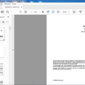 DOOSAN DX350LC EXCAVATOR SHOP  MANUAL K1009684E - PDF DOWNLOD