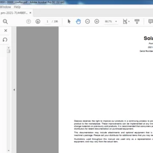 DOOSAN SOLOR EXCAVATOR PARTS MANUAL 2021-7144BEF  - PDF DOWNLOAD