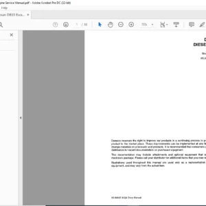Doosan DB33 Excavator Diesel Engine Service Manual - PDF DOWNLOAD