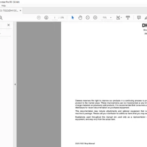 Doosan DH130 Excavator Service Repair Manual - PDF DOWNLOAD