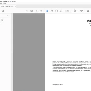 Doosan DH130W Excavator Workshop Manual - PDF DOWNLOAD