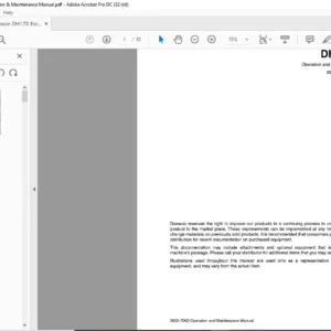 Doosan DH170 Excavator Operation & Maintenance Manual - PDF DOWNLOAD