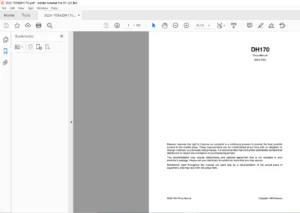 Doosan DH170 Excavator Service Repair Manual - PDF DOWNLOAD