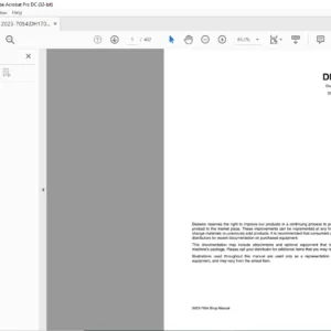 Doosan DH170 Excavator Service Repair Manual - PDF DOWNLOAD