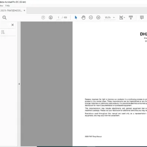 Doosan DH220LC Excavator Service Manual - PDF DOWNLOAD