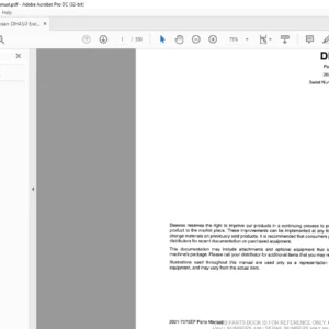 Doosan DH450 Excavator Parts Manual - PDF DOWNLOAD