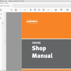 Doosan DL06K iTIER4 Engine Shop Manual 950106-00344 - PDF DOWNLOAD