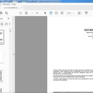 Doosan DX140W DX160W Excavator Operation & Maintenance Manual K1024898E  -  PDF DOWNLOAD