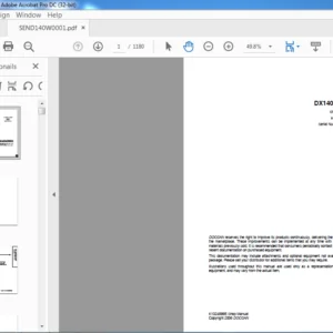 Doosan DX140W DX160W (Tier II) Excavator Shop Manual K1024899E - PDF DOWNLOAD
