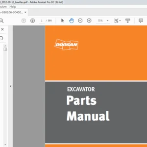 Doosan DX190W-3 Excavator Shop Manual 950106-00400EF - PDF DOWNLOAD