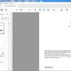 Doosan DX30Z Excavator Shop Manual K1036951E - PDF DOWNLOAD