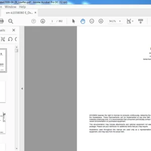 Doosan DX55 Excavator Shop Manual K1038080E  - PDF DOWNLOAD