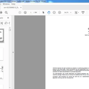 Doosan DX55 Excavator Shop Manual K1038983E - PDF DOWNLOAD