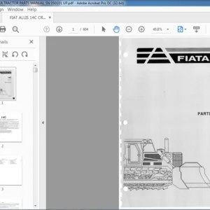 FIAT ALLIS 14C CRAWLER TRACTOR PARTS MANUAL SN 050101 UP - PDF DOWNLOAD