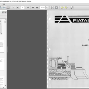 FIAT ALLIS 14C DOZER PARTS MANUAL SN 050101 UP - PDF DOWNLOAD