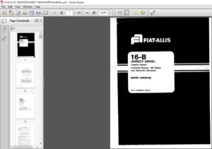 FIAT ALLIS 16B DOZER DIRECT DRIVE PARTS MANUAL - PDF DOWNLOAD