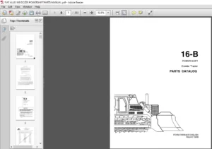 FIAT ALLIS 16B DOZER POWERSHIFT PARTS MANUAL - PDF DOWNLOAD
