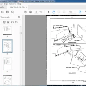 FIAT ALLIS 41B CRAWLER TRACTOR PARTS MANUAL PCA  - PDF DOWNLOAD