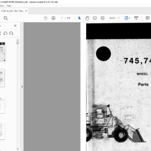 FIAT ALLIS 745 745H WHEEL LOADER PARTS MANUAL - PDF DOWNLOAD