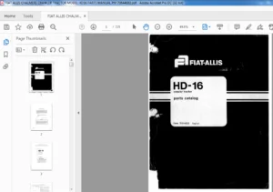 FIAT ALLIS CHALMERS CRAWLER TRACTOR MODEL HD16 PARTS MANUAL PM 70644082 - PDF DOWNLOAD