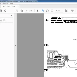 FIAT ALLIS CRAWLER TRACTOR 21C PARTS MANUAL - PDF DOWNLOAD