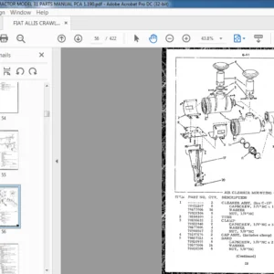 FIAT ALLIS CRAWLER TRACTOR MODEL 31 PARTS MANUAL PCA 1 - PDF DOWNLOAD