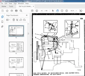 FIAT ALLIS CRAWLER TRACTOR MODEL FD50 PARTS MANUAL pca 1  - PDF DOWNLOAD