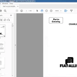 FIAT ALLIS DOZER MODEL 11B PM DIRECT DRIVE - PDF DOWNLOAD